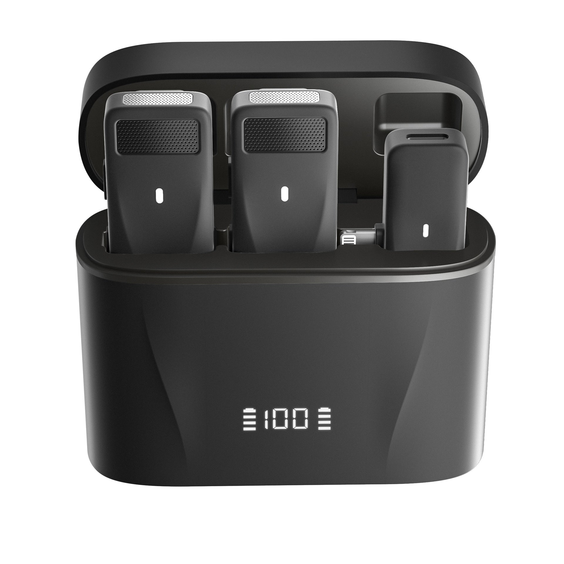 Mini Wireless Outdoor Noise Cancelling Stereo Lavalier Interview Microphone