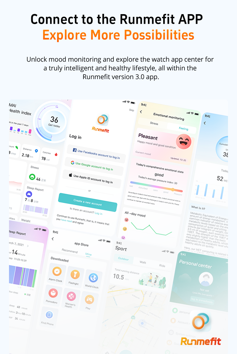 Runmefit CX3 Smart Watch