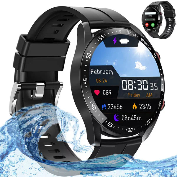 Gluco Fit Smart Sport watch Real-Time, Non-Invasive Blood Sugar Tracking for Health Monitoring