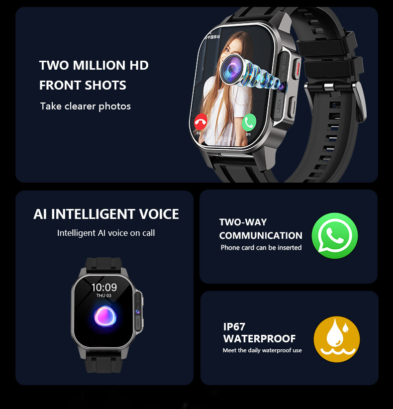 4G Calling Amoled Camera Smart Watch GTR22