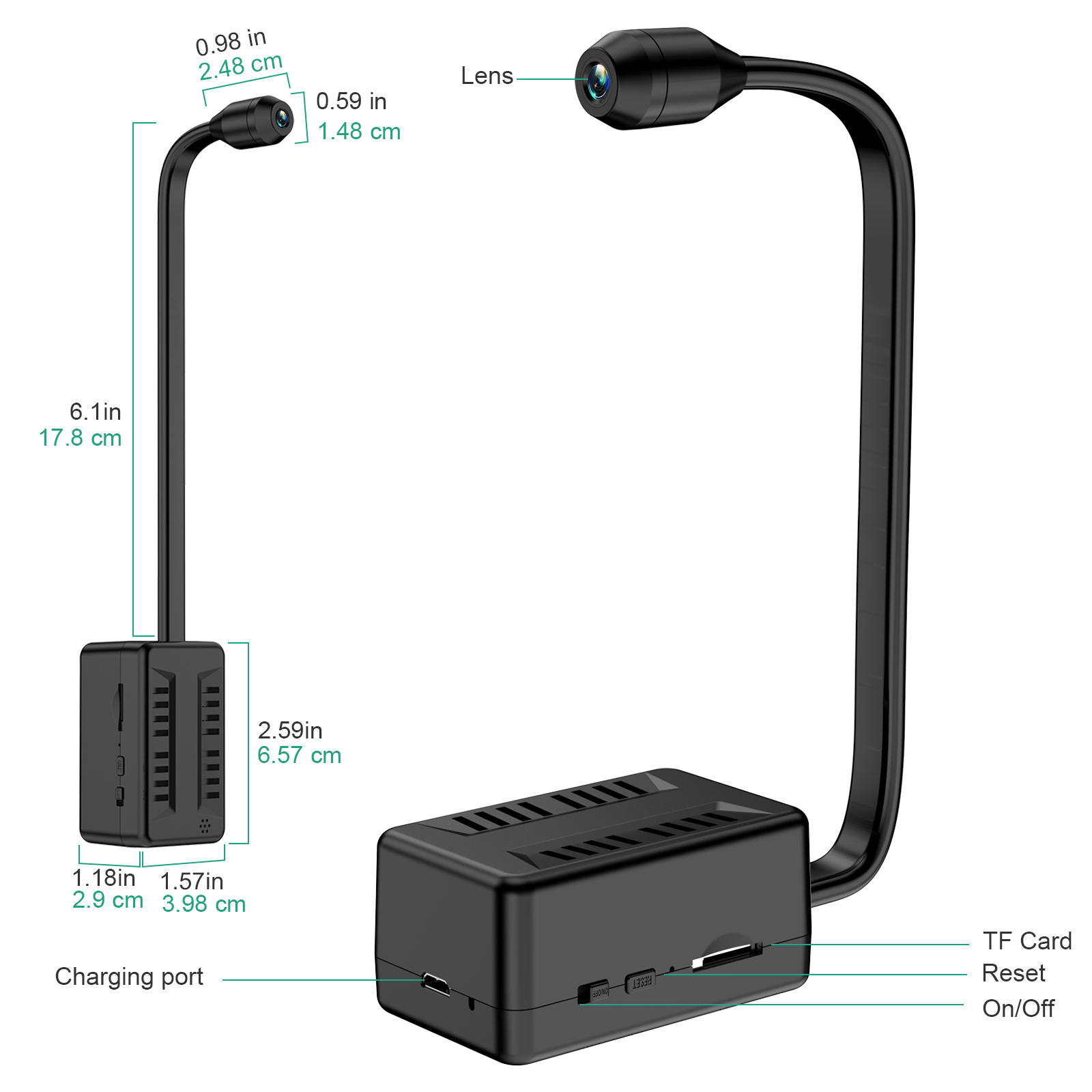 Mini Secret WiFi Security Camera Battery Built-in IP Surveillance Cam