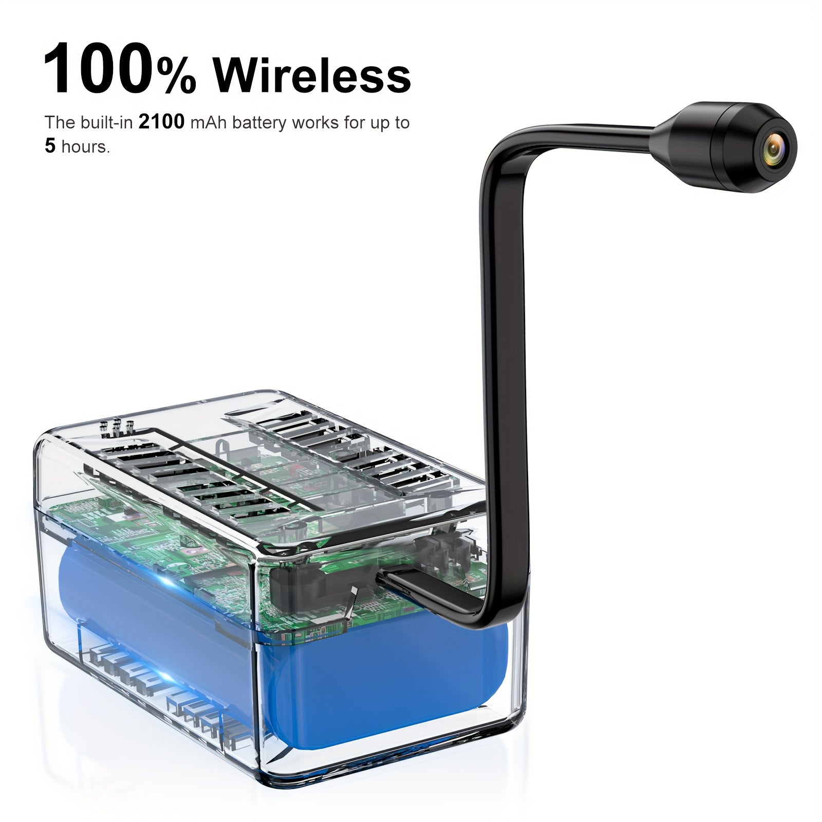 Mini Secret WiFi Security Camera Battery Built-in IP Surveillance Cam