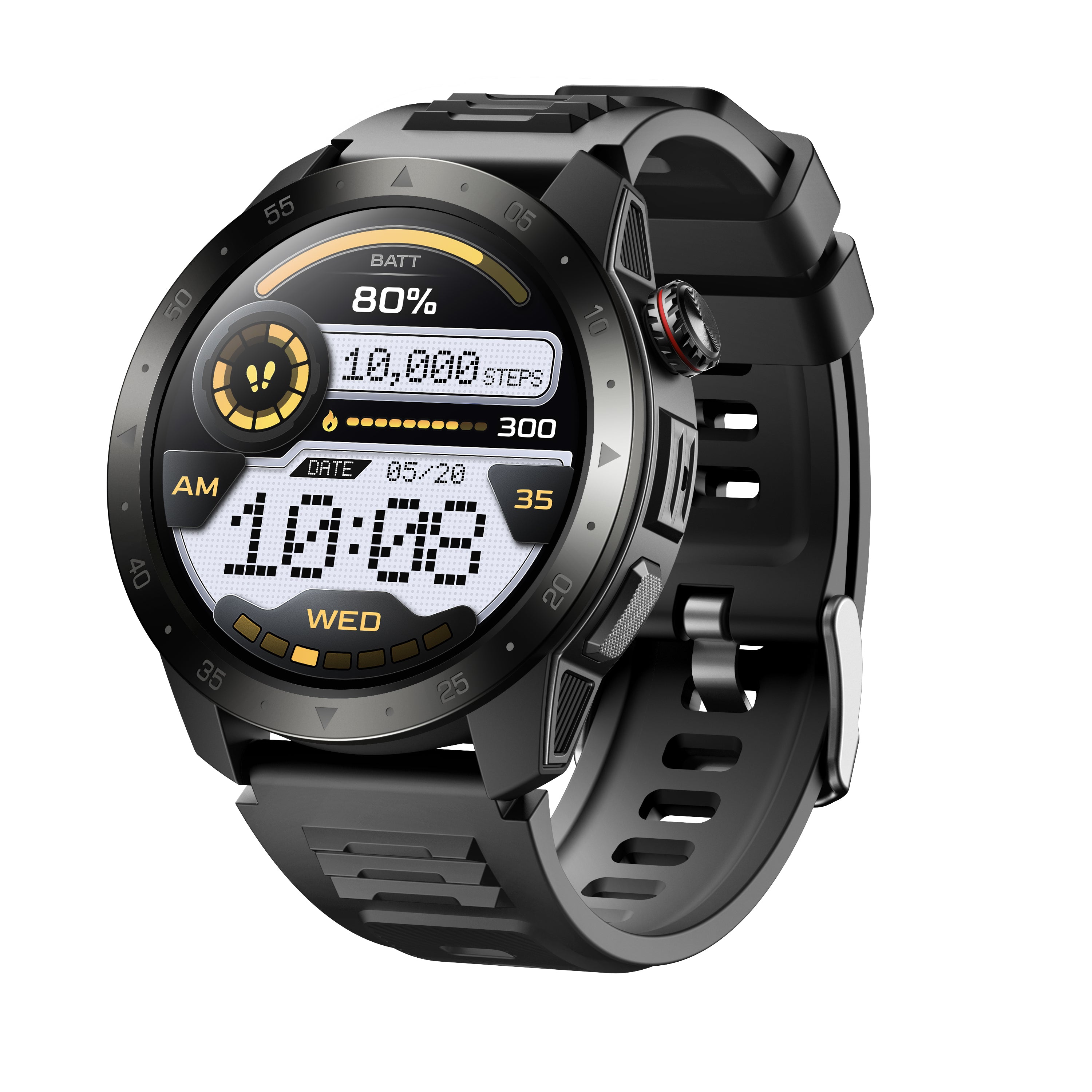 Multifunctional Zinc Alloy Smart Watch - GPS Tracking, Bluetooth, Music Control for iPhone & Android
