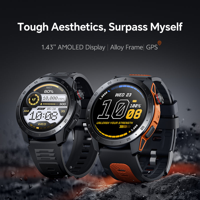 Multifunctional Zinc Alloy Smart Watch - GPS Tracking, Bluetooth, Music Control for iPhone & Android