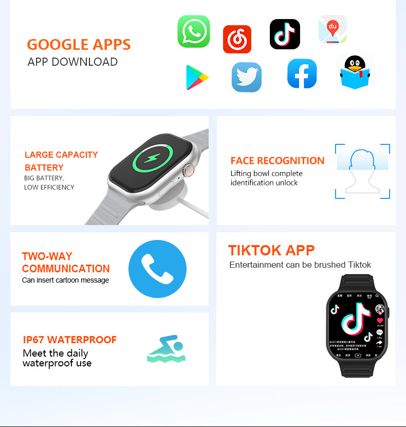 4G Sim Card GPS NFC Camera Calling Smart Watch GTR29