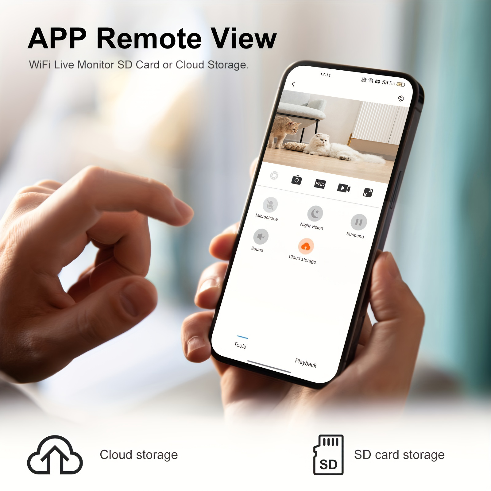 Mini Secret WiFi Security Camera Battery Built-in IP Surveillance Cam