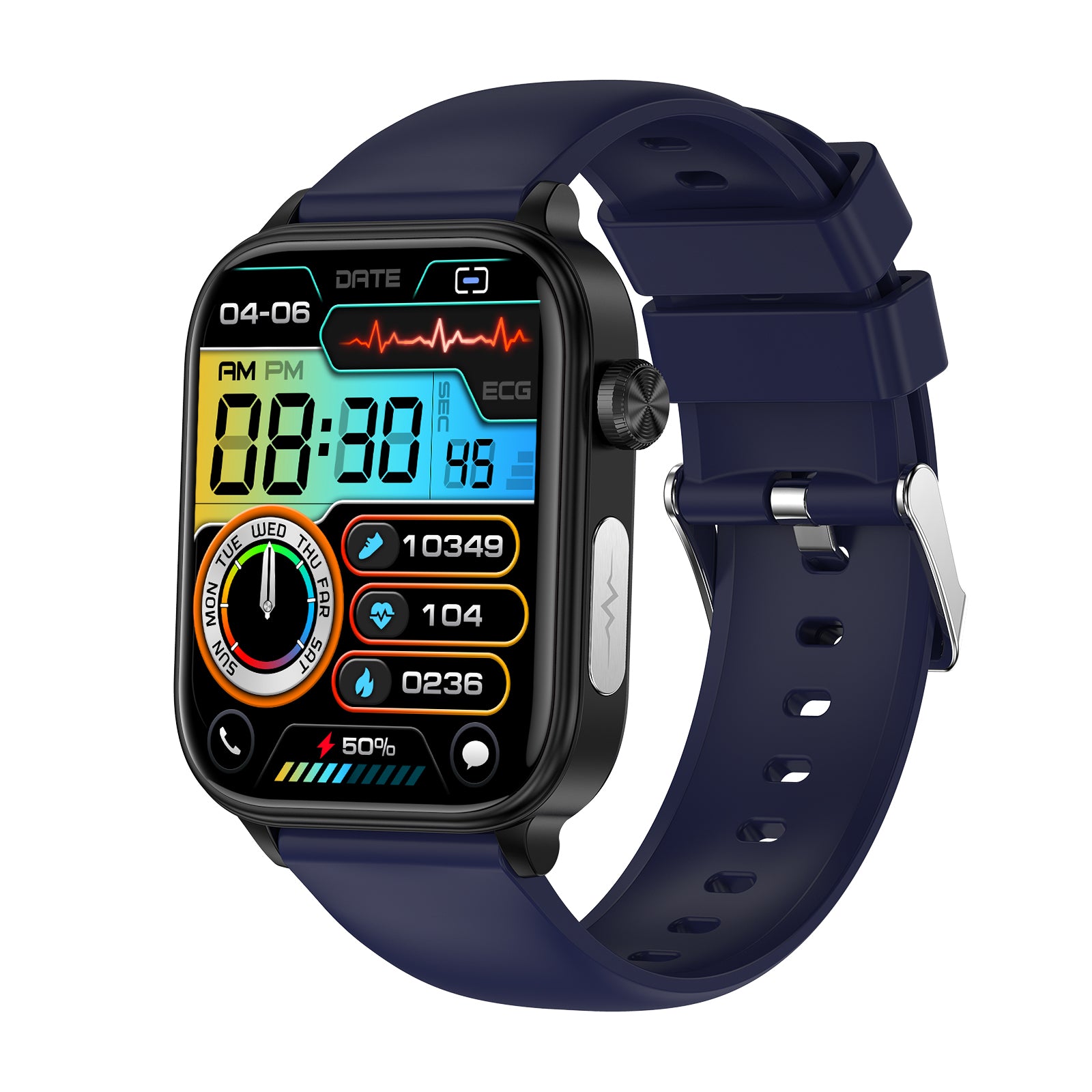 Okwadoo Pro Health Smartwatch 2+ Smart Watch Fitness Tracker Sports Watch for Running