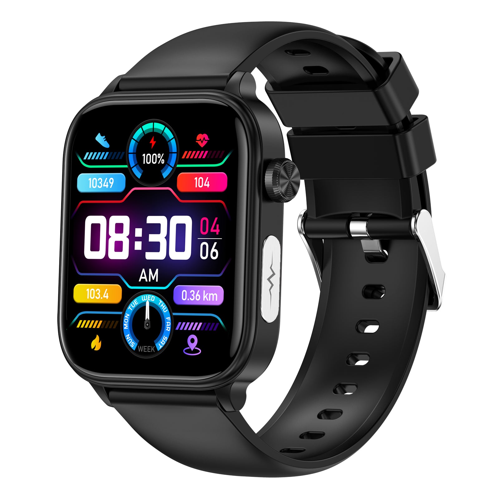 Okwadoo Pro Health Smartwatch 2+ Smart Watch Fitness Tracker Sports Watch for Running