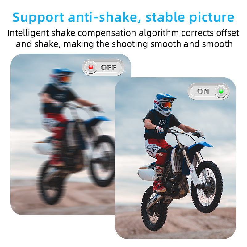5K Action Camera 24MP Waterproof 30M EIS Stabilization WiFi 170 Angle