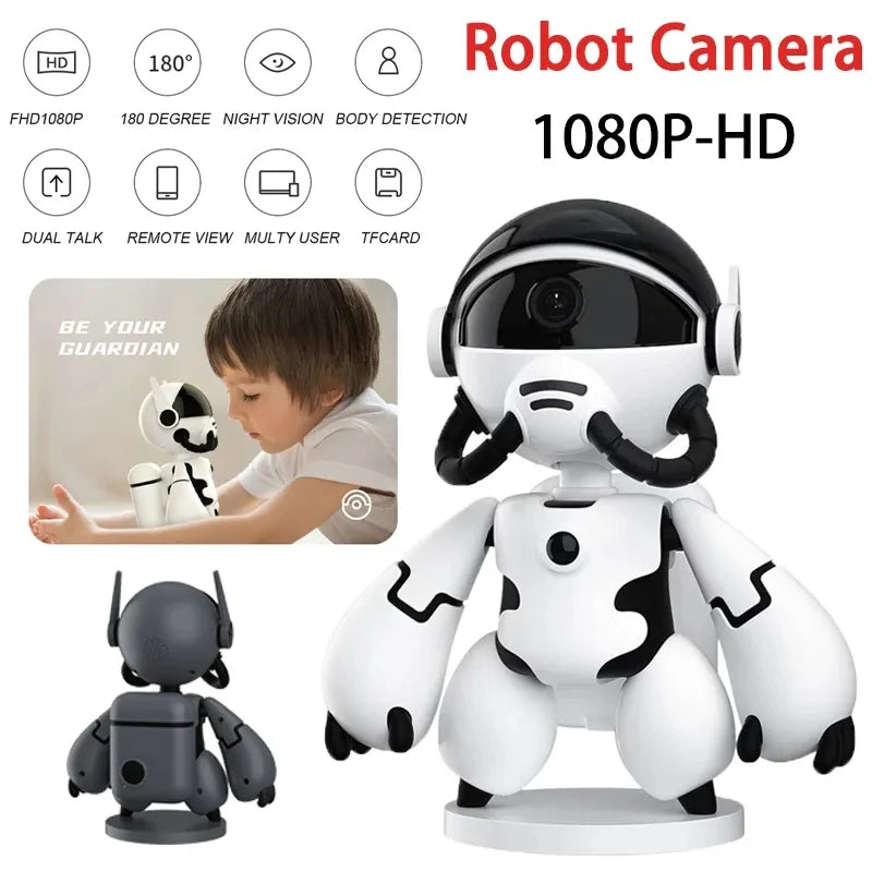 Robot Toy WIFI FHD 2-Ways Audio Baby Home Monitoring Camera